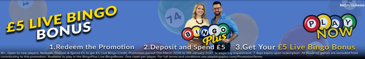 BingoPlus live bingo bonus banner